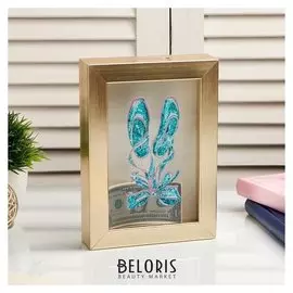 Копилка интерьерная пластик "Пуанты" 17х12х3,8 см