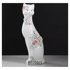 Копилка "Камила", покрытие глазурь, белая, 40 см