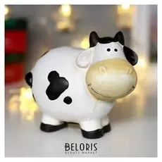 Копилка керамика "Коровка пышка" 12х8х14 см