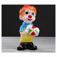 Копилка "Клоун", глазурь, разноцветная, 30 см