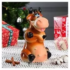 Копилка "Коровка му-му", символ года 2021, разноцветная, 28 см