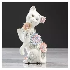 Копилка "Лапушка", покрытие глазурь, белая, 27 см