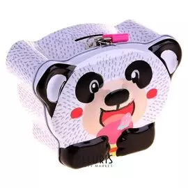 Копилка металл "Панда/мишка" 16х7х13 см