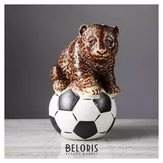 Копилка "Мишка на мяче", разноцветный, 18 см