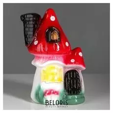 Копилка "Мухомор-теремок", глянец, разноцветная, 30 см