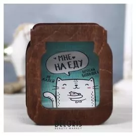 Копилка «На еду коту», дерево, 10 × 13 см