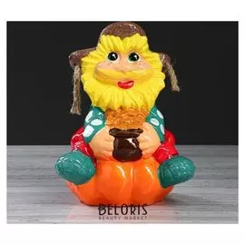 Копилка "Нафаня на тыкве", глянец, разноцветная, 26 см