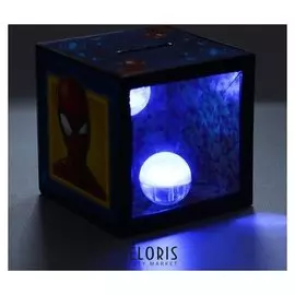 Копилка с фокусом, человек-паук, 7 х 7 см