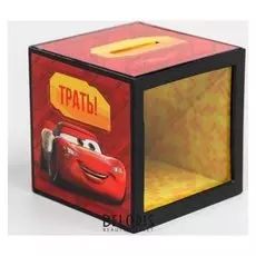 Копилка с фокусом, тачки, 7 х 7 см