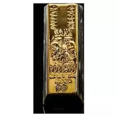 Копилка "слиток, глянец, золотистый цвет, 18 см × 7 см