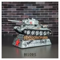 Копилка "Танк т-34", серая, 15 см