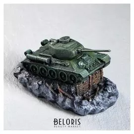 Копилка "Танк т-34", зелёная, 12 см