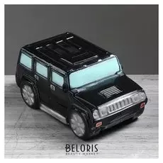 Копилка "Внедорожник", глянец, цвет чёрный, 11 см