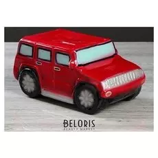 Копилка "Внедорожник", глянец, цвет красный, 11 см