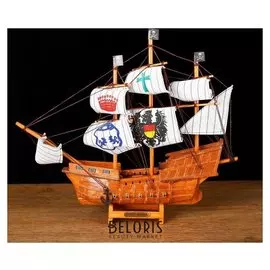 Корабль сувенирный средний «Трёхмачтовый», 33х8х29 см