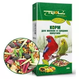 Корм для мелких и средних попугаев Криспи с фруктами