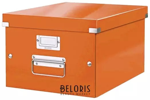 Короб архивный "Click Store" M, 200х280х370 мм, ламинированный картон, разборный