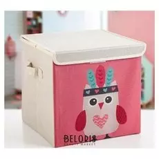 Короб для хранения 30×30×28,5 см "Совушка-индеец"