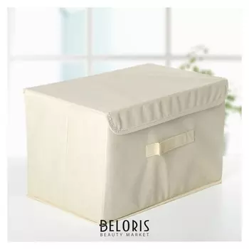 Короб для хранения 37×24×24 см "Алва", цвет бежевый