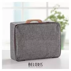 Короб для хранения на молнии «Рон», 32,5×35×10,5 см, цвет серый