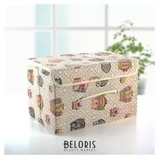 Короб для хранения с крышкой 39×26×24 см "Совушки"