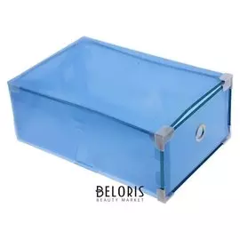 Короб для хранения выдвижной «Моно», 22×34×13 см, цвет синий