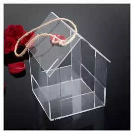 Коробка акриловая для цветов 19,5 х 16,5 х 17 см
