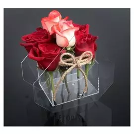 Коробка акриловая для цветов 20 х 10 х 19 см