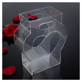 Коробка акриловая для цветов 21,5 х 8,5 х 26 см