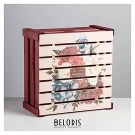 Коробка деревянная подарочная Enjoy Every Moment, 30 × 30 × 15 см