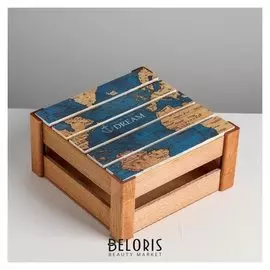 Коробка деревянная подарочная Follow Your Dream, 20 × 20 × 10 см