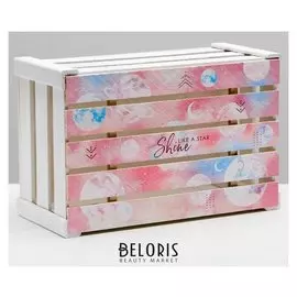 Коробка деревянная подарочная «Космос», 21 × 33 × 15 см