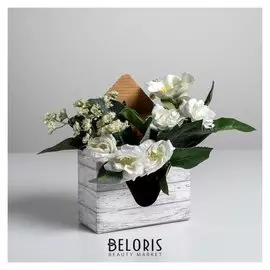 Коробка-письмо «Цветочная феерия», 14 х 20 х 6,5 см