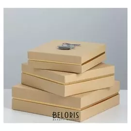 Коробка подарочная 3 в 1, 23 х 23 х 7 - 17 х 17 х 5 см