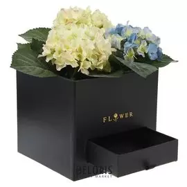 Коробка подарочная, цвет чёрный, 20 х 20 х 19 см