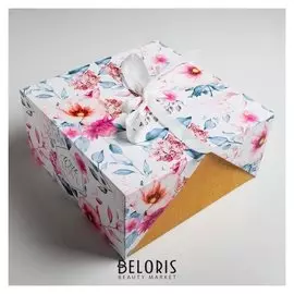 Коробка подарочная «Цветочнная», 29,5 × 29,5 × 14,5 см