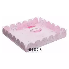 Коробка подарочная с Pvc-крышкой «Чудесных мгновений», 35 × 35 × 6 см