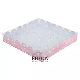 Коробка подарочная с PVC крышкой «Маленький сюрприз», 35 × 35 × 6 см