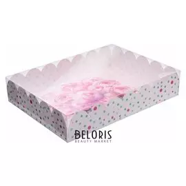 Коробка подарочная с Pvc-крышкой «Счастье ждет тебя», 30 × 40 × 8 см