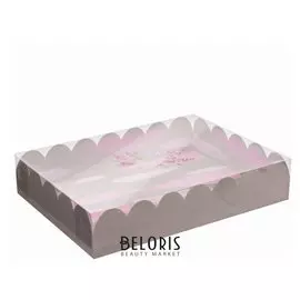 Коробка подарочная с Pvc-крышкой «Тебе», 30 × 40 × 8 см