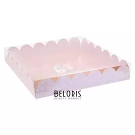 Коробка подарочная с PVC крышкой «Тебе», 35 × 35 × 6 см