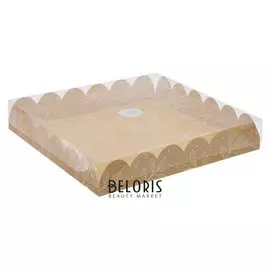 Коробка подарочная с Pvc-крышкой «Замечательный день», 35 × 35 × 6 см