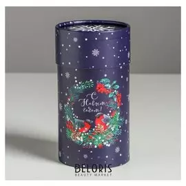 Коробка подарочная «Снегири», 8 х 14,5 см