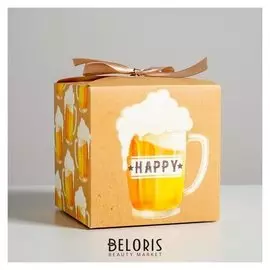 Коробка складная Beer, 12 × 12 × 12 см