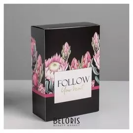 Коробка складная «Цветы», 16 × 23 × 7.5 см