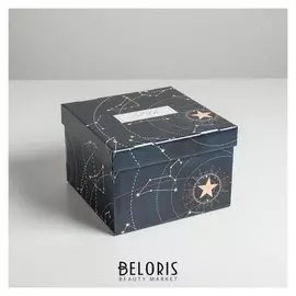 Коробка складная «Космос», 22 х 22 х 15 см