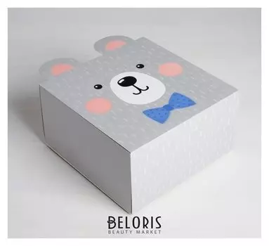 Коробка складная «Медвежонок», 15 х 15 х 8 см