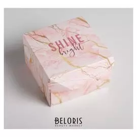 Коробка складная «Мрамор», 12 × 8 × 12 см