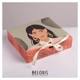 Коробка складная подарочная «Нежность», 20 × 18 × 5 см