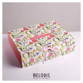 Коробка складная подарочная «С 8 марта», 31 × 24,5 × 9 см